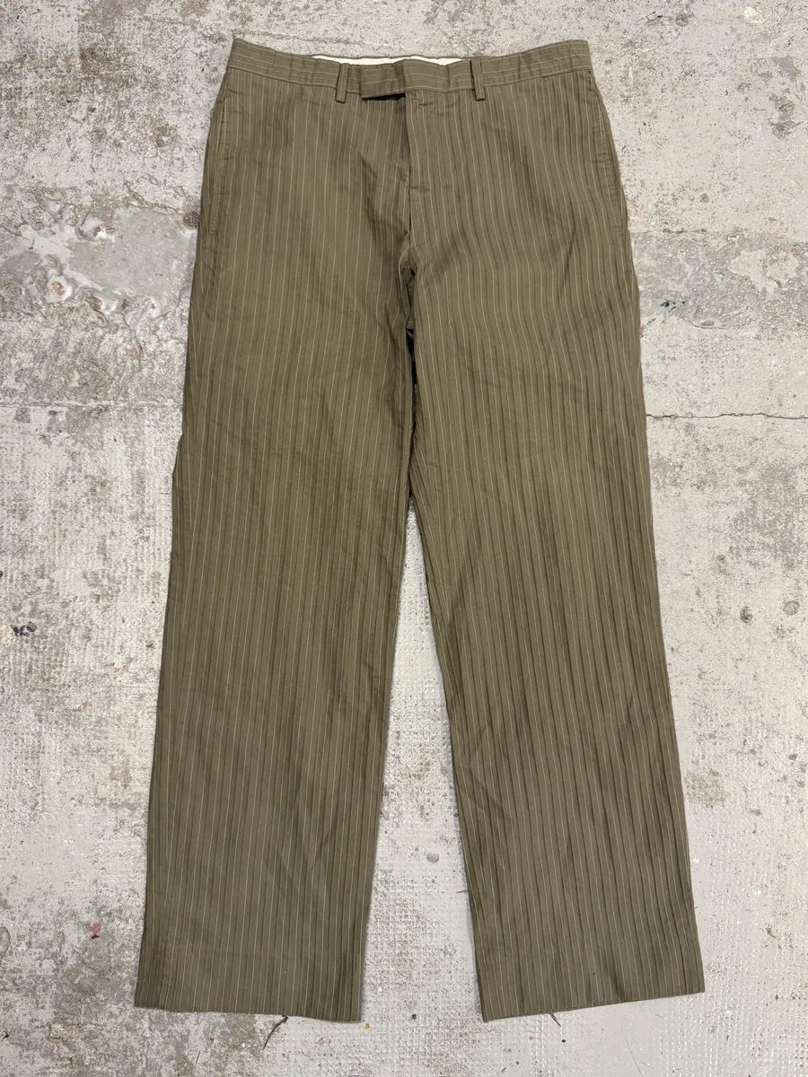 1990s Hermes Beige Lined Cozy Pants iajhAHd 0