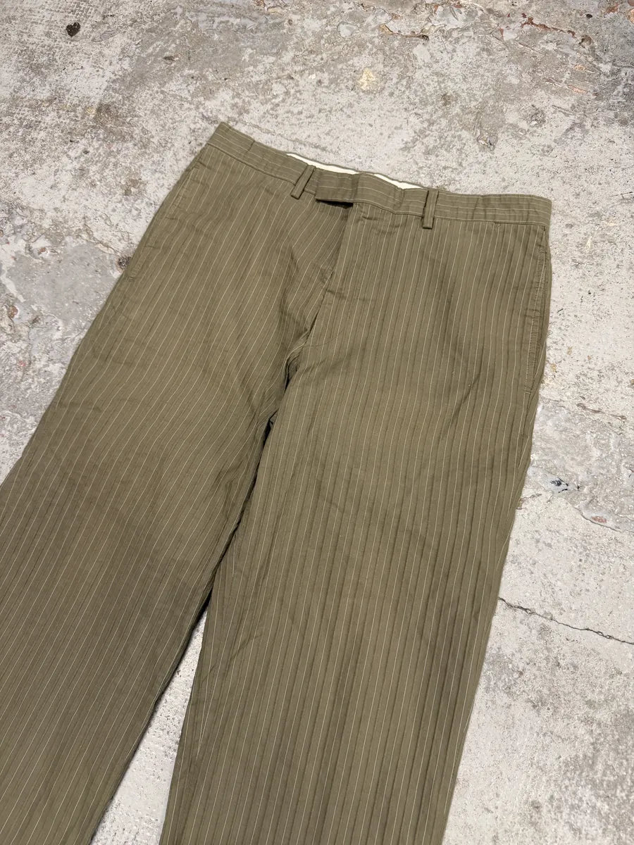 1990s Hermes Beige Lined Cozy Pants iajhAHd 5