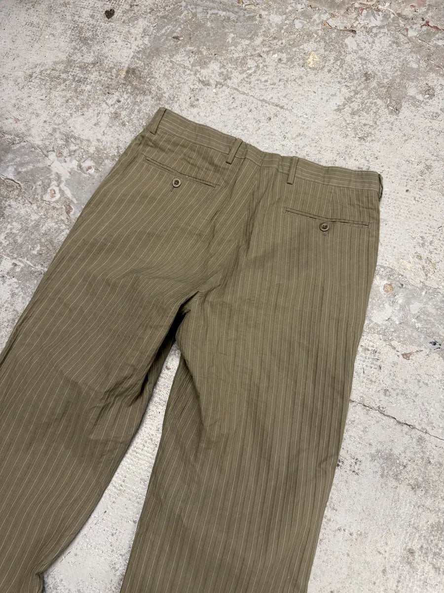 1990s Hermes Beige Lined Cozy Pants iajhAHd 6