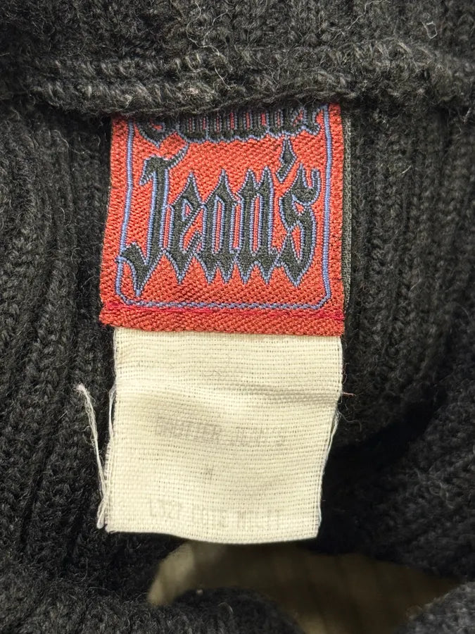 1990s Jean Paul Gaultier Black & White Knit Hoodie tOCVMYF 7