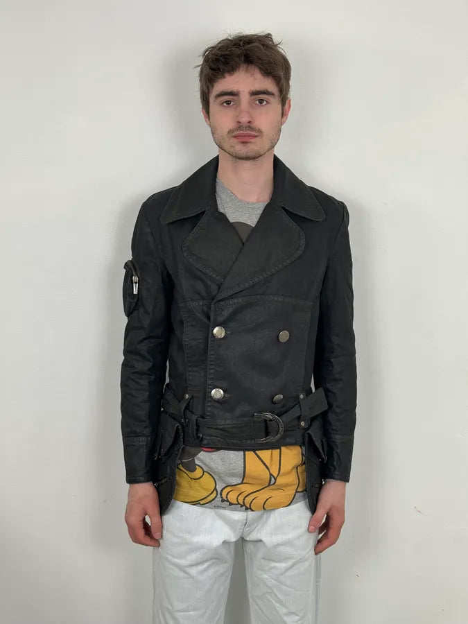 2000s Jean Paul Gaultier Black Detachable 2 in 1 Multi-Pocket Trench Jacket aukvYmr 3