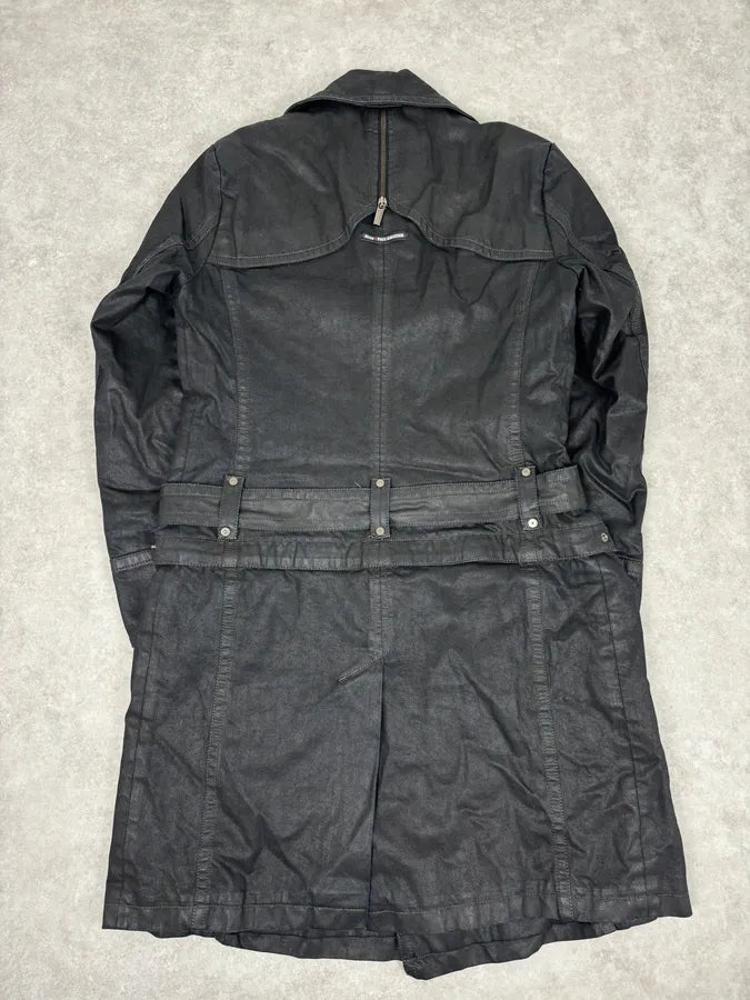 2000s Jean Paul Gaultier Black Detachable 2 in 1 Multi-Pocket Trench Jacket aukvYmr 6