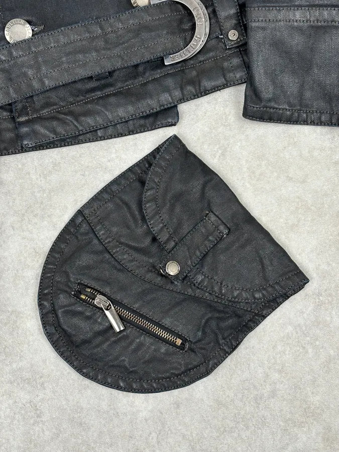 2000s Jean Paul Gaultier Black Detachable 2 in 1 Multi-Pocket Trench Jacket aukvYmr 15