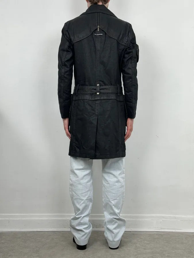 2000s Jean Paul Gaultier Black Detachable 2 in 1 Multi-Pocket Trench Jacket aukvYmr 4