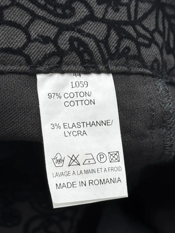1990s Jean Paul Gaultier Black Flower Velvet Patrern Skirt NFGaKqy 12