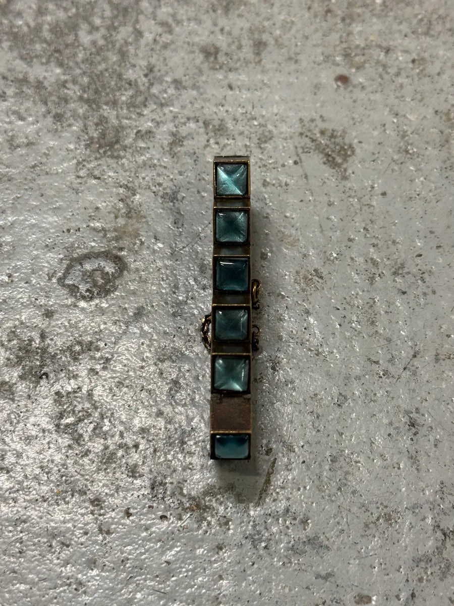 1990s Jean Paul Gaultier Blue Faceted Stone Bracelet pNsnNEg 5