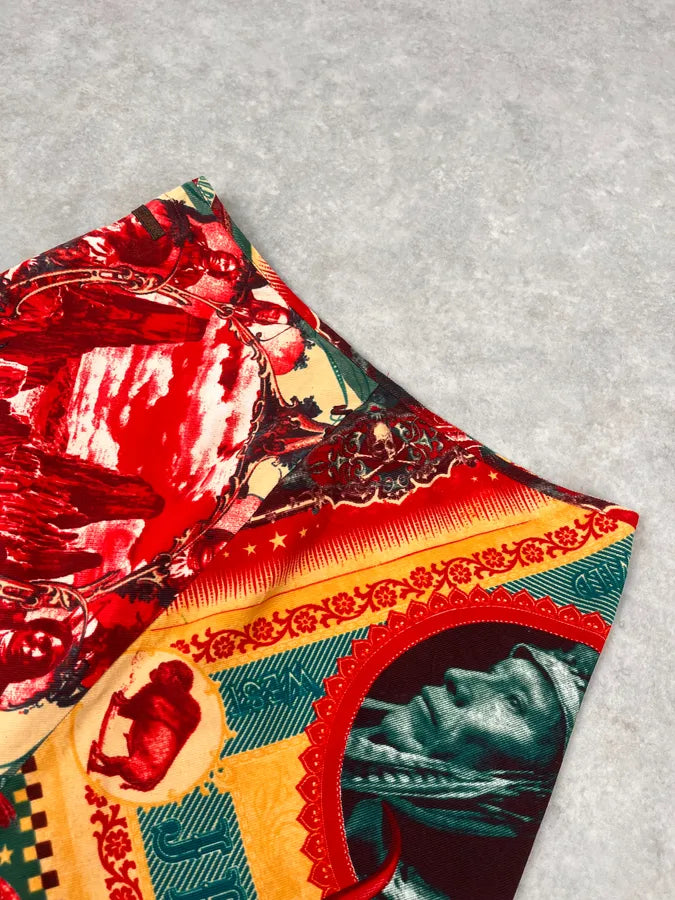 1990s Jean Paul Gaultier Cardigan & Skirt Red Abstract Indian Set yPFJpUC 11