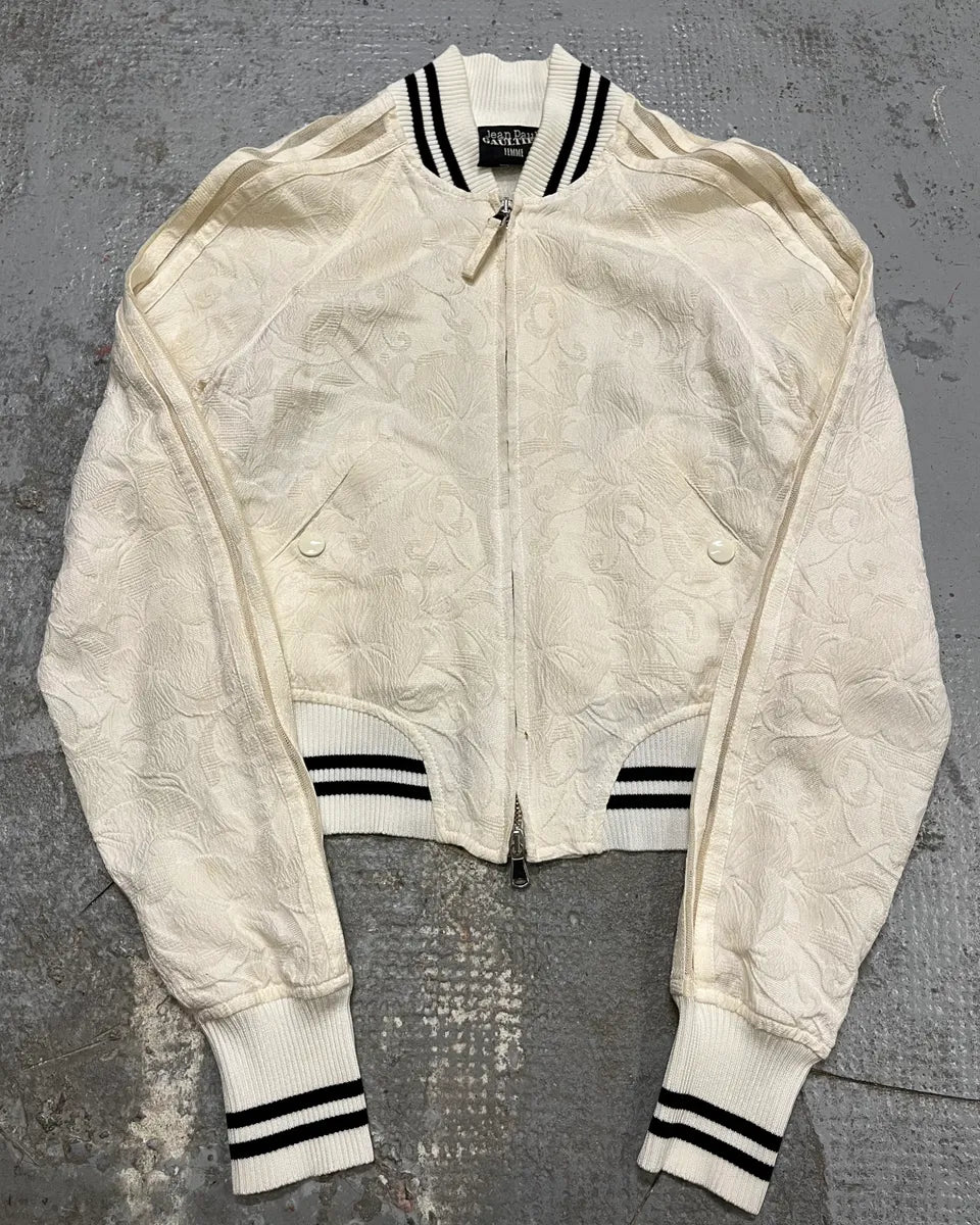 1990s Jean Paul Gaultier Creamy White Embroidered Jacket jHjgmsf 3