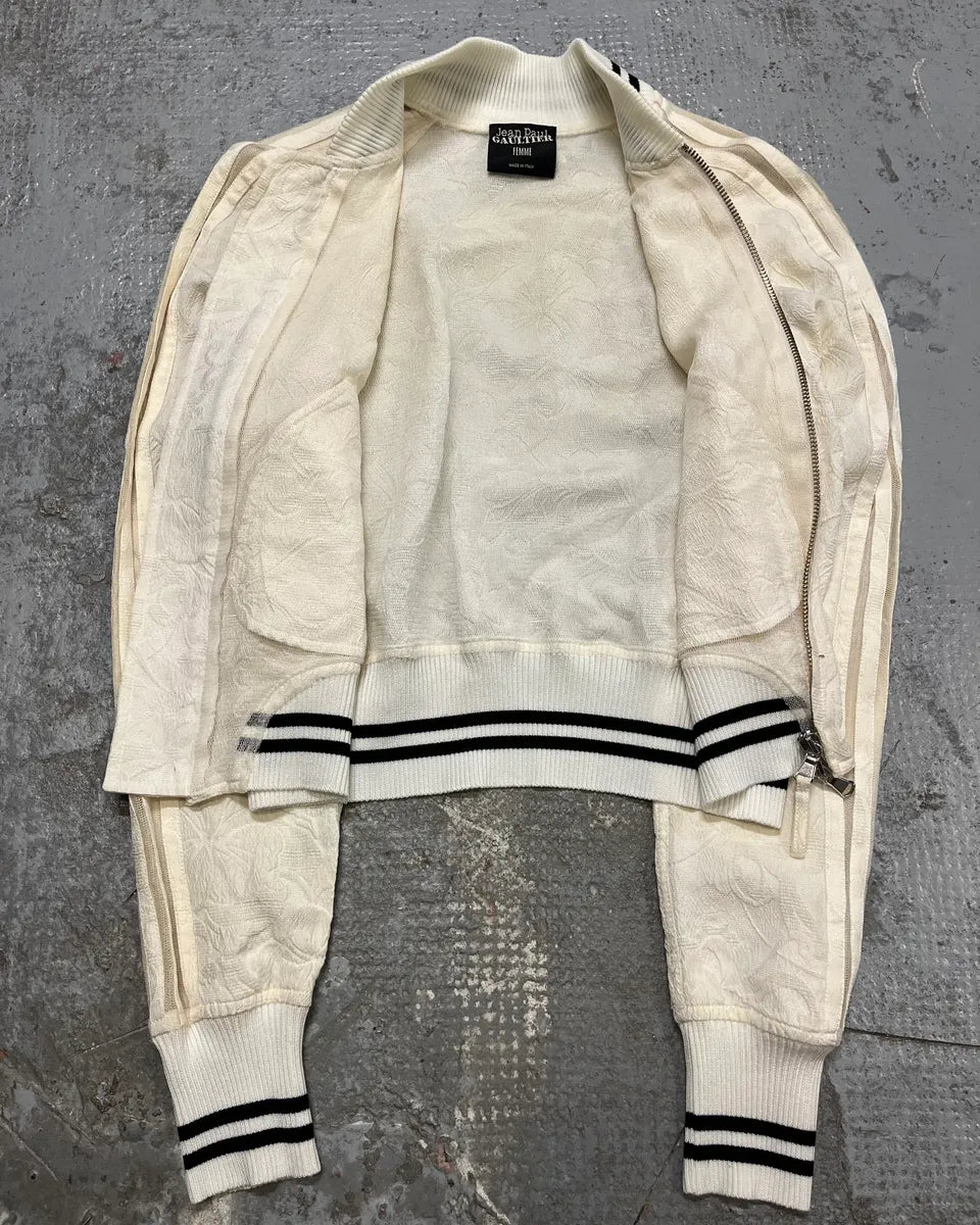 1990s Jean Paul Gaultier Creamy White Embroidered Jacket jHjgmsf 7