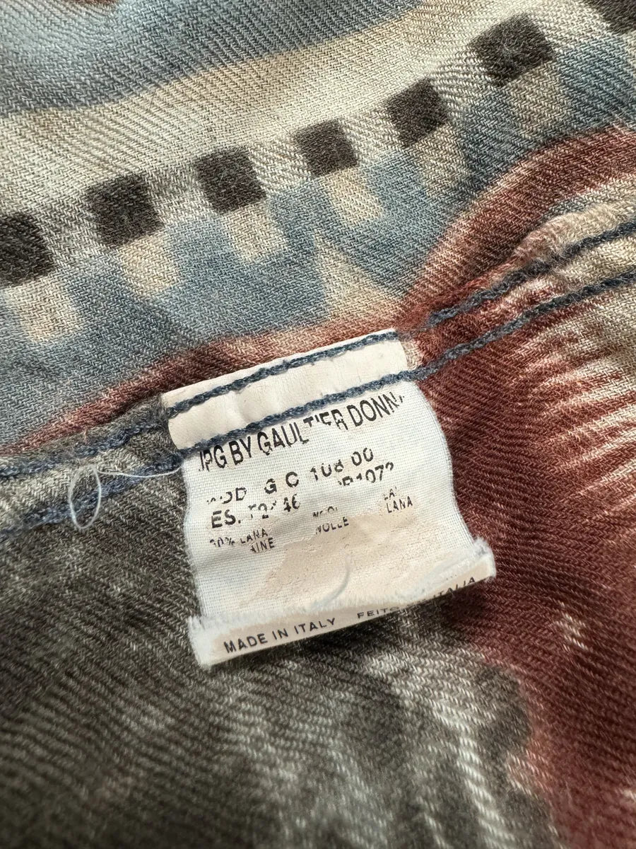 1990s Jean Paul Gaultier Native American Indian Contemporary Shirt zrzxwah 12