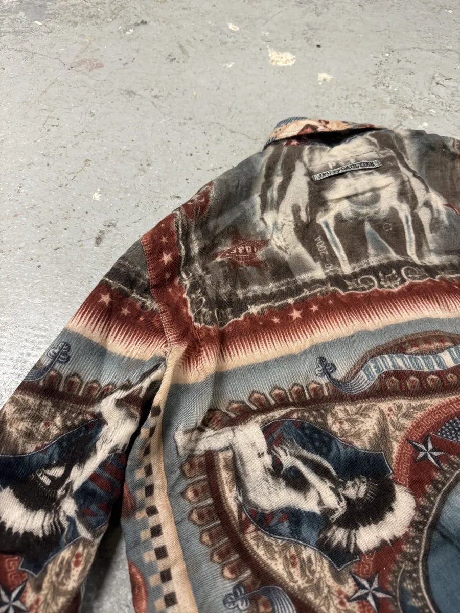 1990s Jean Paul Gaultier Native American Indian Contemporary Shirt (XS) 3