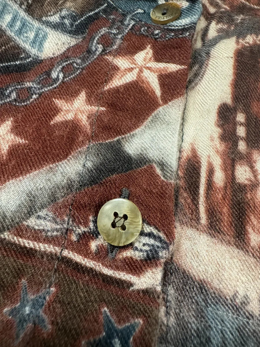 1990s Jean Paul Gaultier Native American Indian Contemporary Shirt (XS) 9