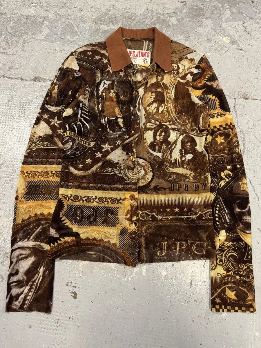 1990s Jean Paul Gaultier Native American Indian Shirt lSTYFmg 0