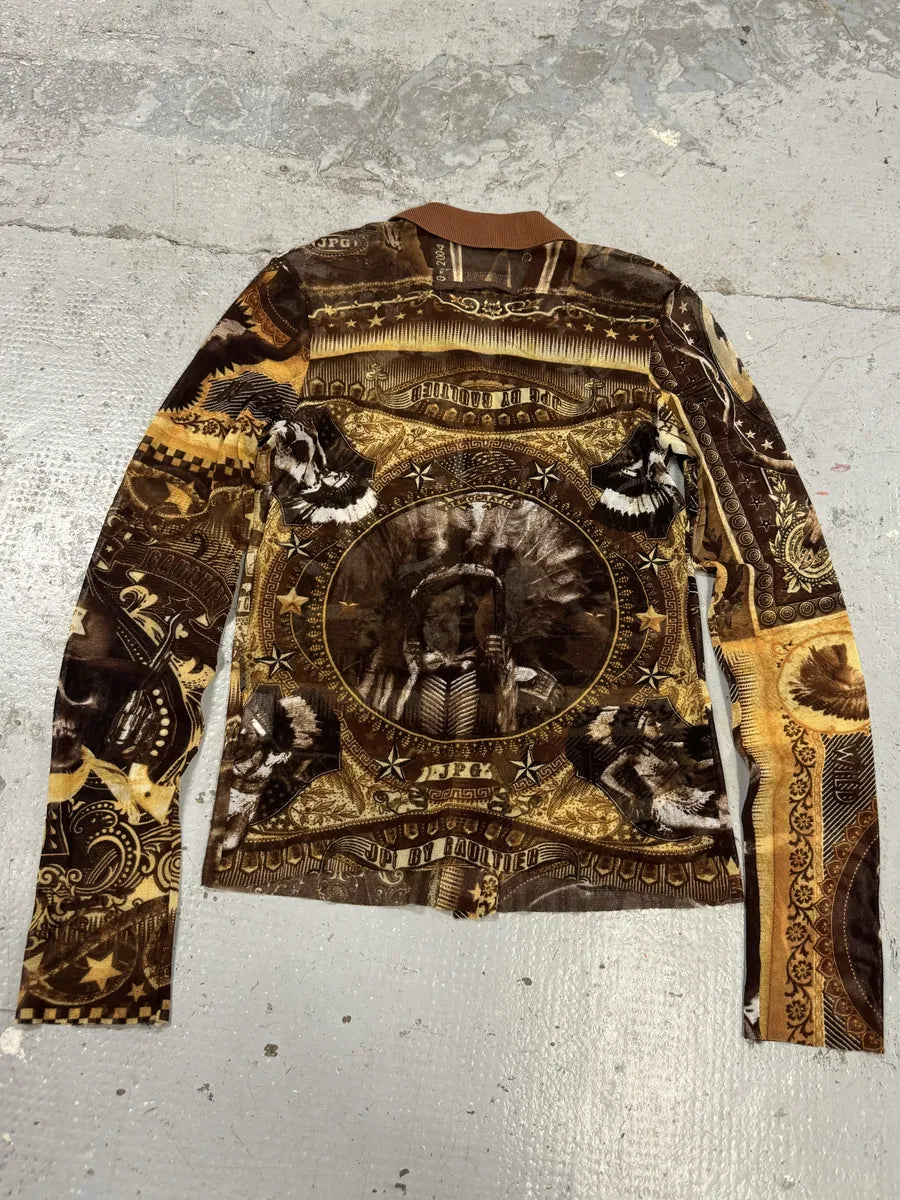 1990s Jean Paul Gaultier Native American Indian Shirt lSTYFmg 1