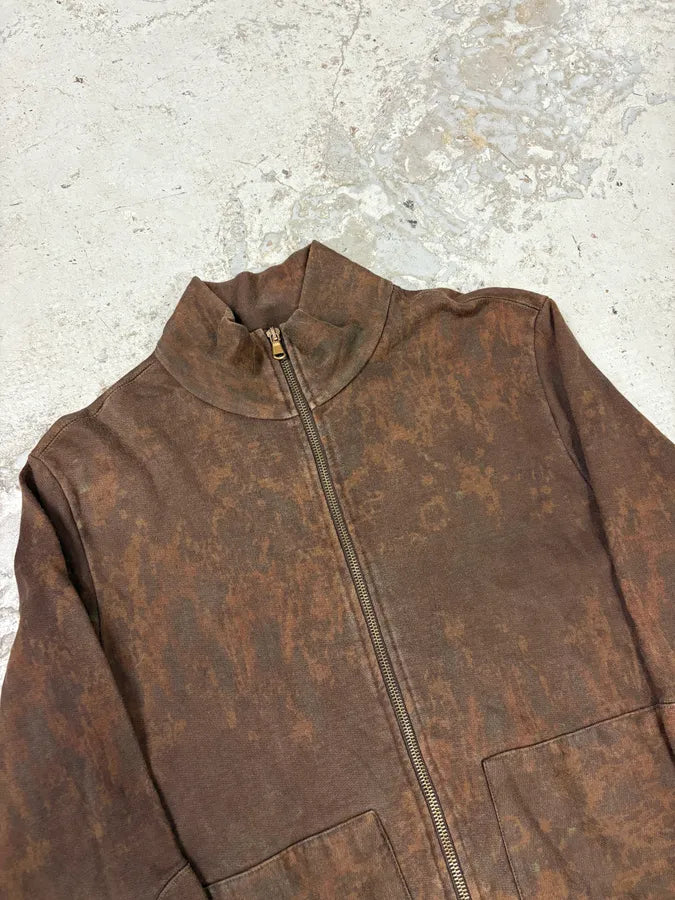 1990s Jean Paul Gaultier Outlaws Territory Biker Brown Zip-up Sweater wPSCbZs 5