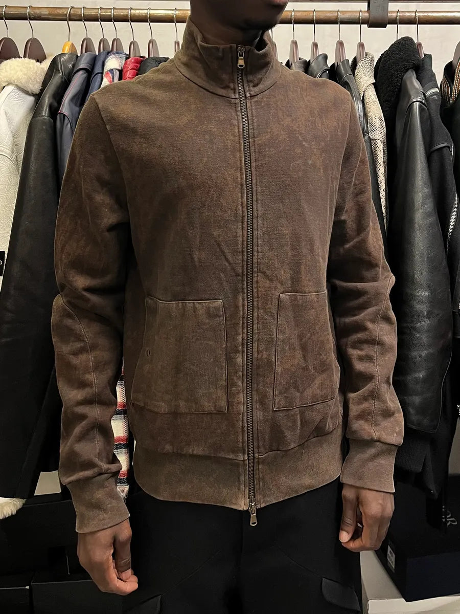 1990s Jean Paul Gaultier Outlaws Territory Biker Brown Zip-up Sweater wPSCbZs 2