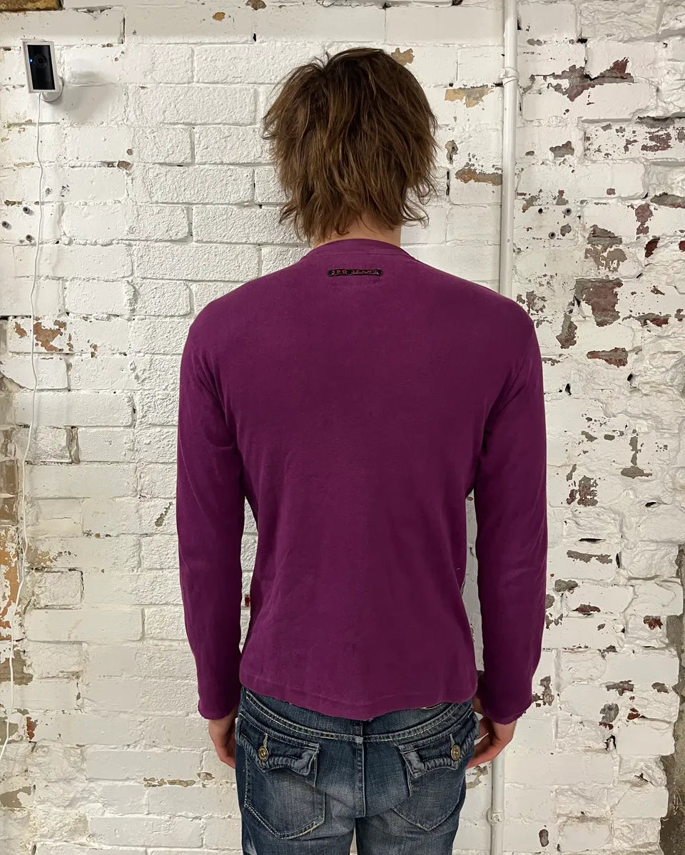 1990s Jean Paul Gaultier Punk Grey & Purple Longsleeve  rdLNsbD 2