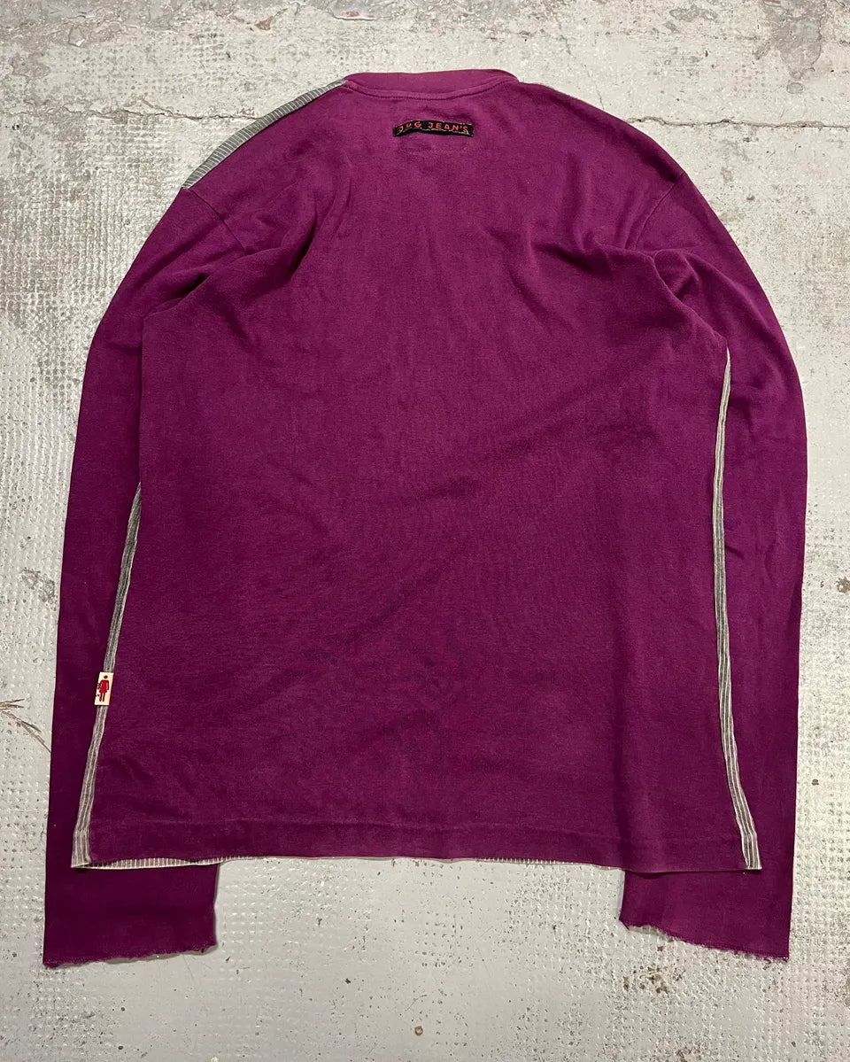 1990s Jean Paul Gaultier Punk Grey & Purple Longsleeve  rdLNsbD 7