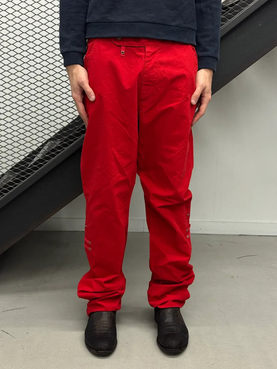 1990s Jean Paul Gaultier Red Cozy Utility Pants yBopIqL 0