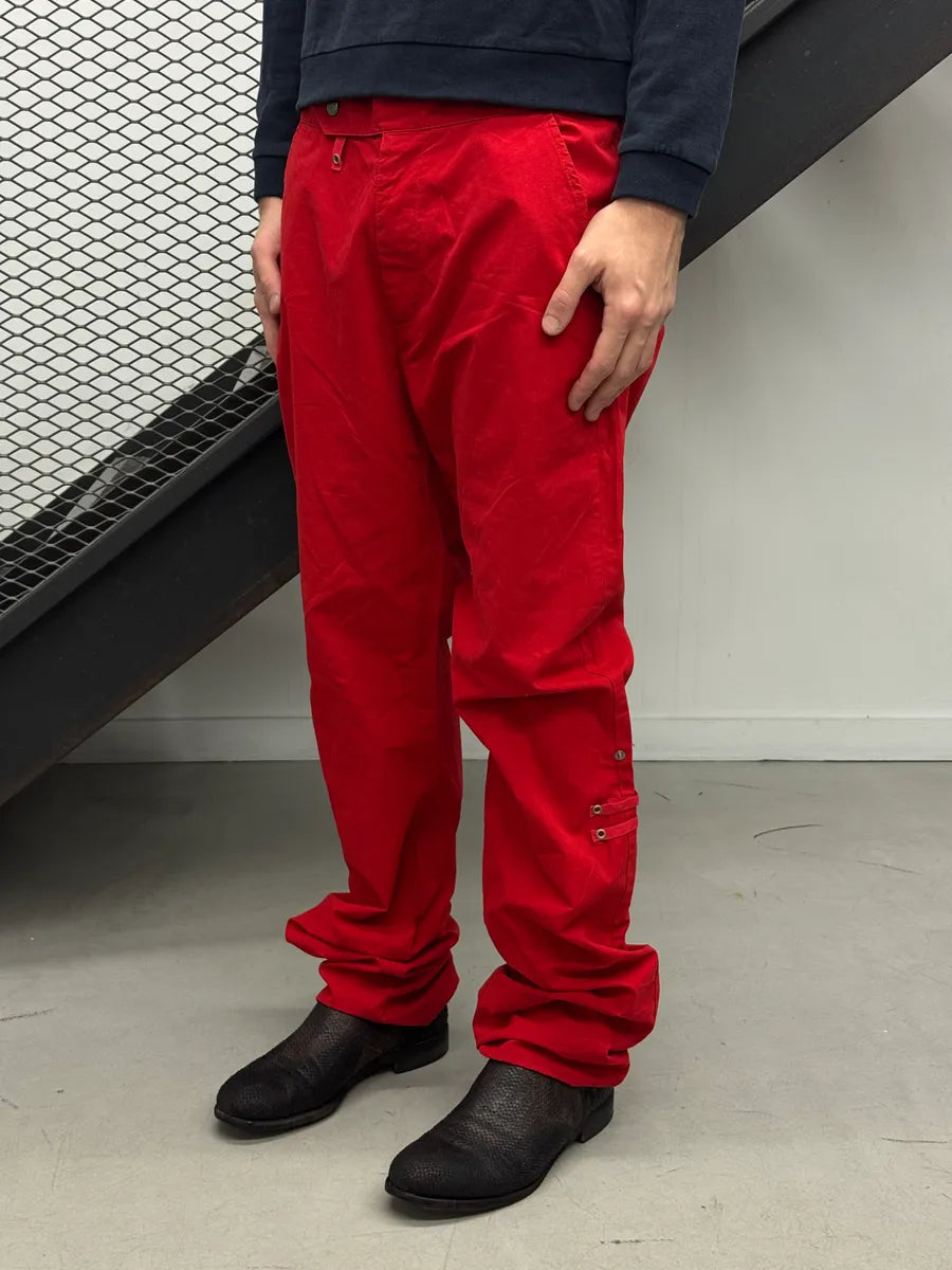 1990s Jean Paul Gaultier Red Cozy Utility Pants yBopIqL 1