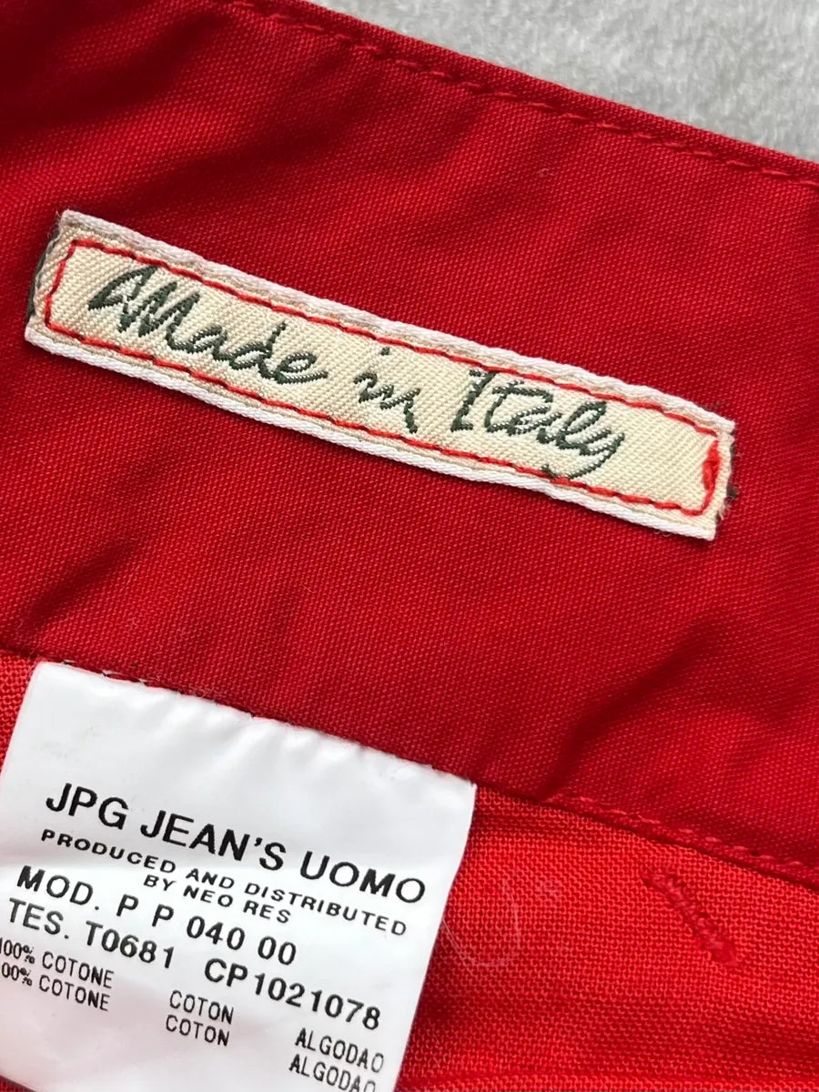 1990s Jean Paul Gaultier Red Cozy Utility Pants yBopIqL 12