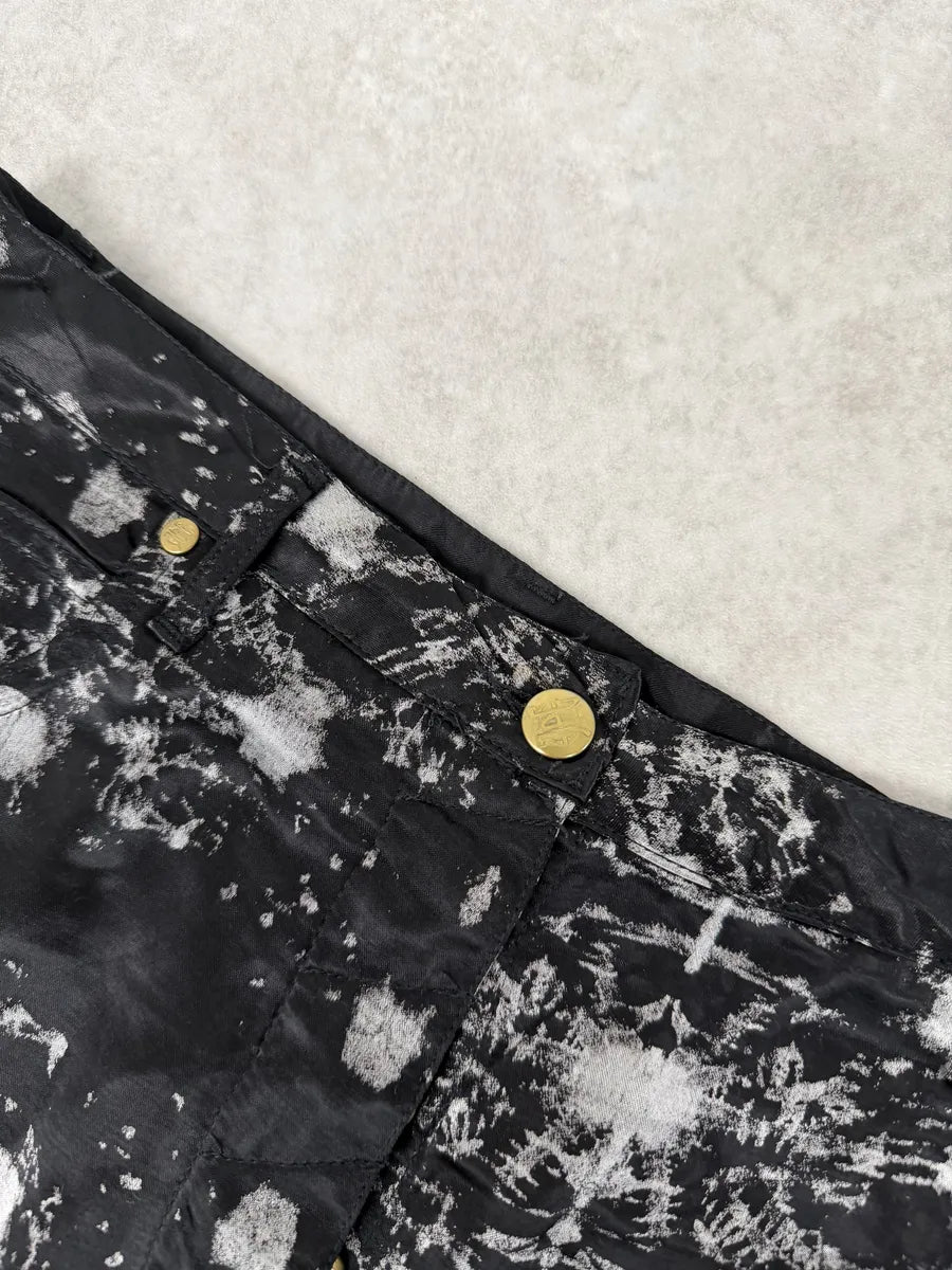 1990s Jean Paul Gaultier Satin Tie Dye Archive Black Pants qNQSKJD 8