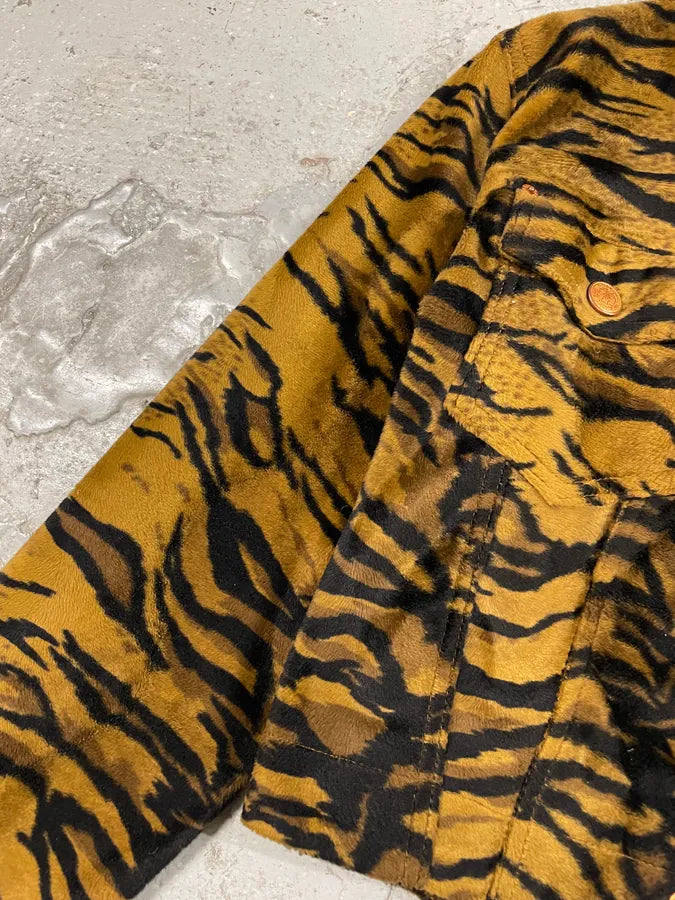 1990s Jean Paul Gaultier Savage Yellow Safari Zebra Jacket (S/M) uoKQkNc 5