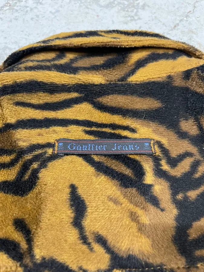 1990s Jean Paul Gaultier Savage Yellow Safari Zebra Jacket (S/M) uoKQkNc 6