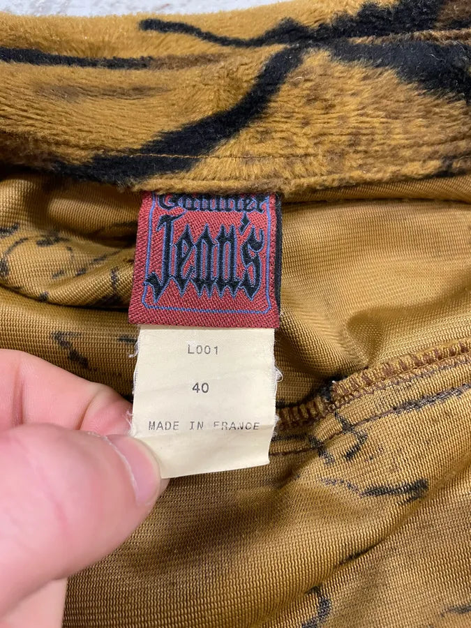 1990s Jean Paul Gaultier Savage Yellow Safari Zebra Jacket (S/M) uoKQkNc 9