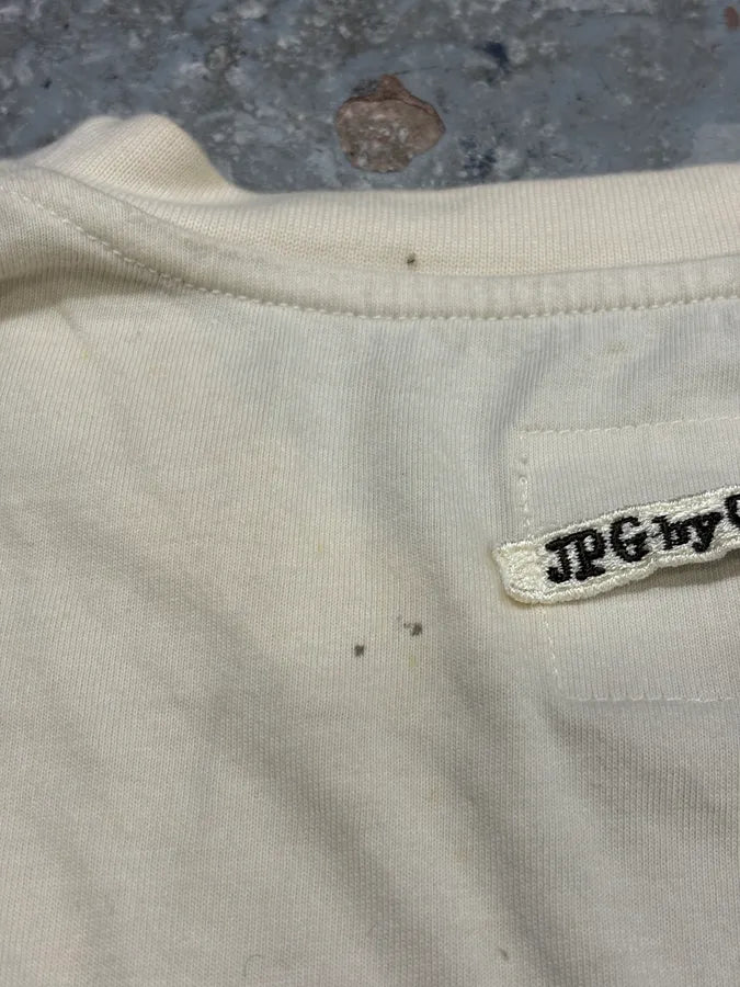 1990s Jean Paul Gaultier Snake Woman Creamy Longsleeves DbxlihG 8