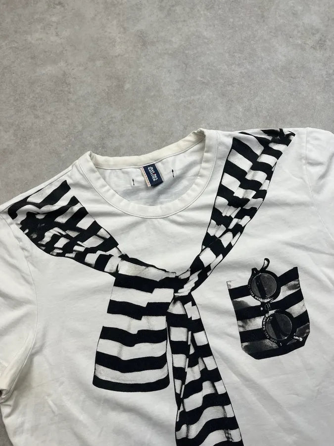 1990s Jean Paul Gaultier White Sailor Trompe-l’oeil T-Shirt VkKQpVd 2