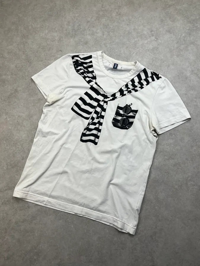 1990s Jean Paul Gaultier White Sailor Trompe-l’oeil T-Shirt VkKQpVd 6