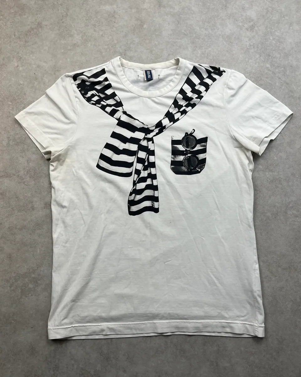 1990s Jean Paul Gaultier White Sailor Trompe-l’oeil T-Shirt VkKQpVd 3