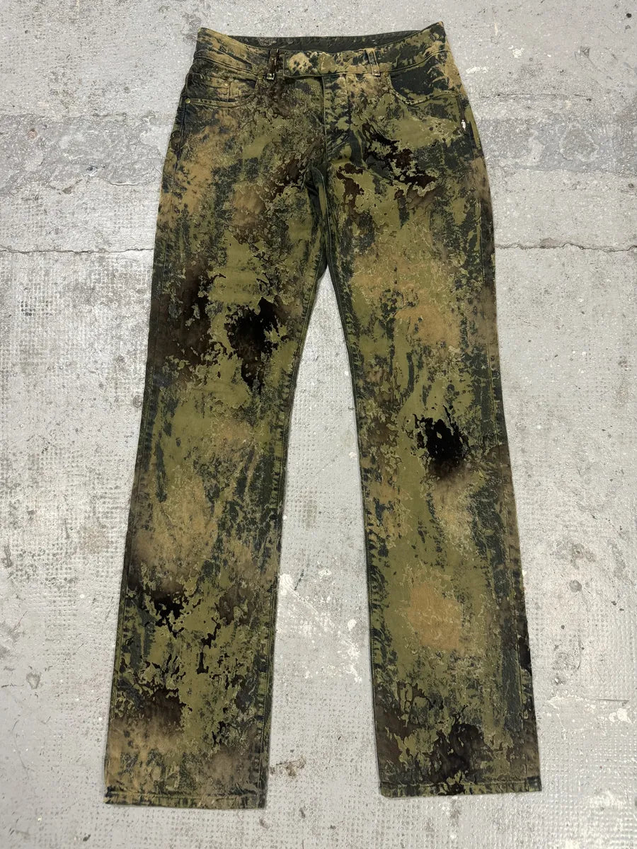 1990s Jean Paul Gaultier World Eroded Velvet Pants (S) LIcAFYD 0