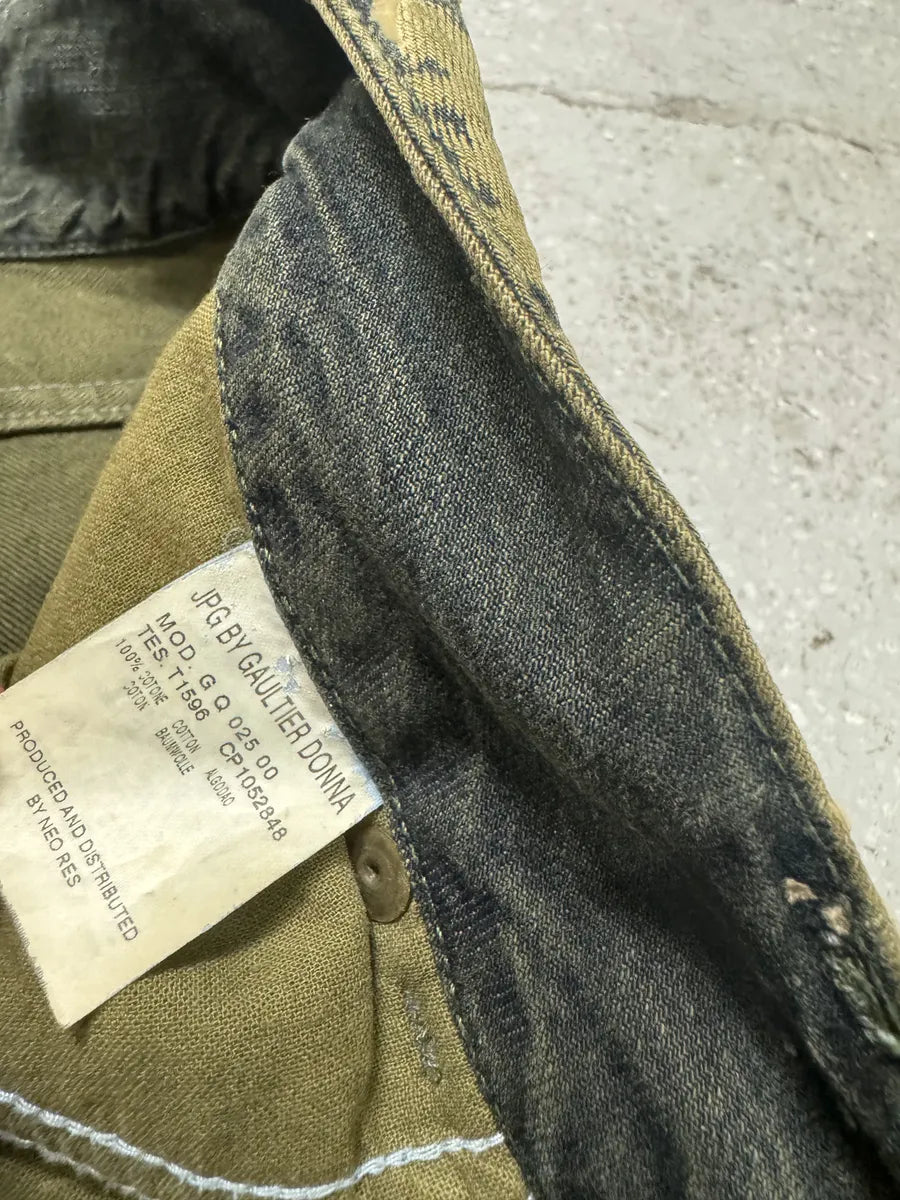 1990s Jean Paul Gaultier World Eroded Velvet Pants (S) LIcAFYD 10