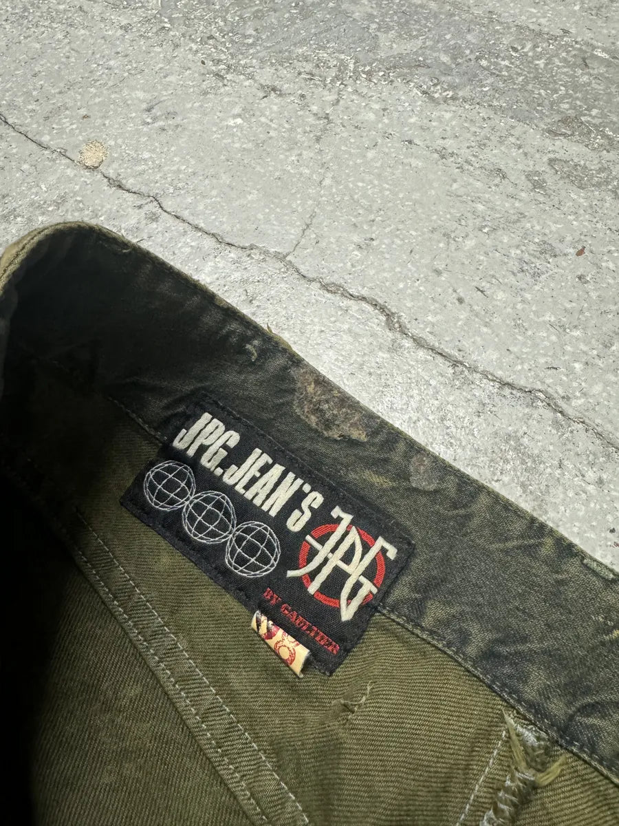 1990s Jean Paul Gaultier World Eroded Velvet Pants (S) LIcAFYD 11