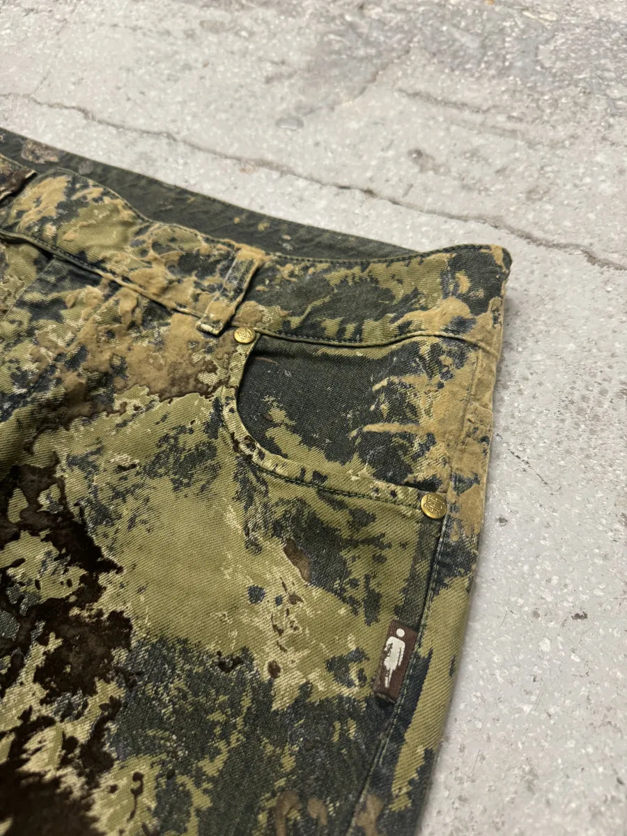 1990s Jean Paul Gaultier World Eroded Velvet Pants (S) LIcAFYD 12