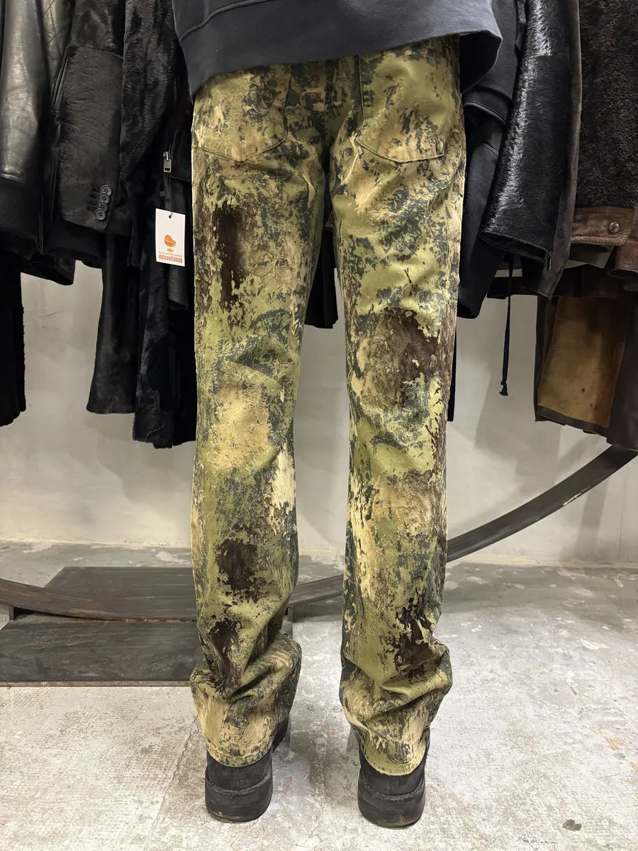 1990s Jean Paul Gaultier World Eroded Velvet Pants (S) LIcAFYD 2