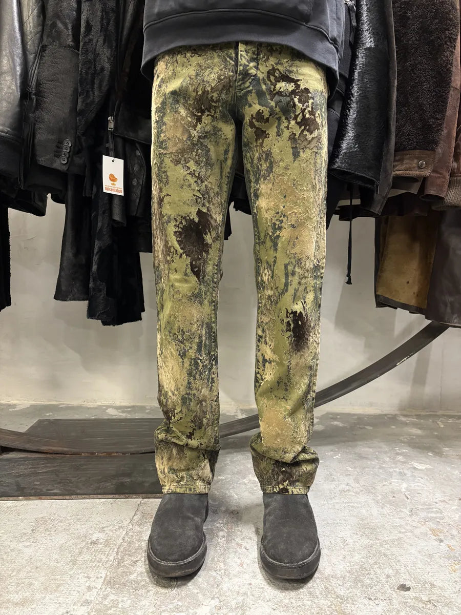 1990s Jean Paul Gaultier World Eroded Velvet Pants (S) LIcAFYD 3