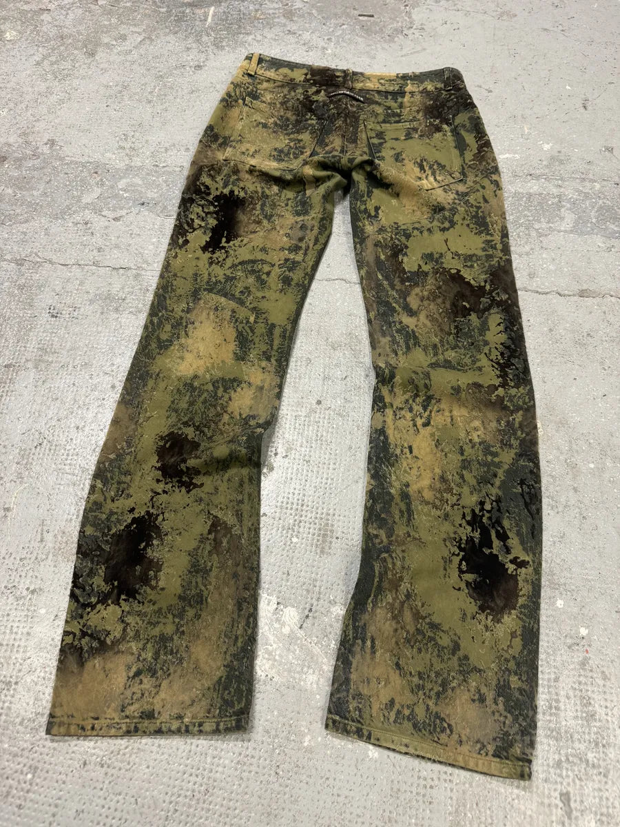 1990s Jean Paul Gaultier World Eroded Velvet Pants (S) LIcAFYD 4