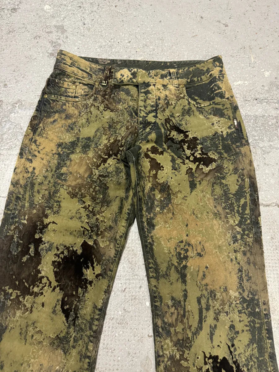 1990s Jean Paul Gaultier World Eroded Velvet Pants (S) LIcAFYD 5