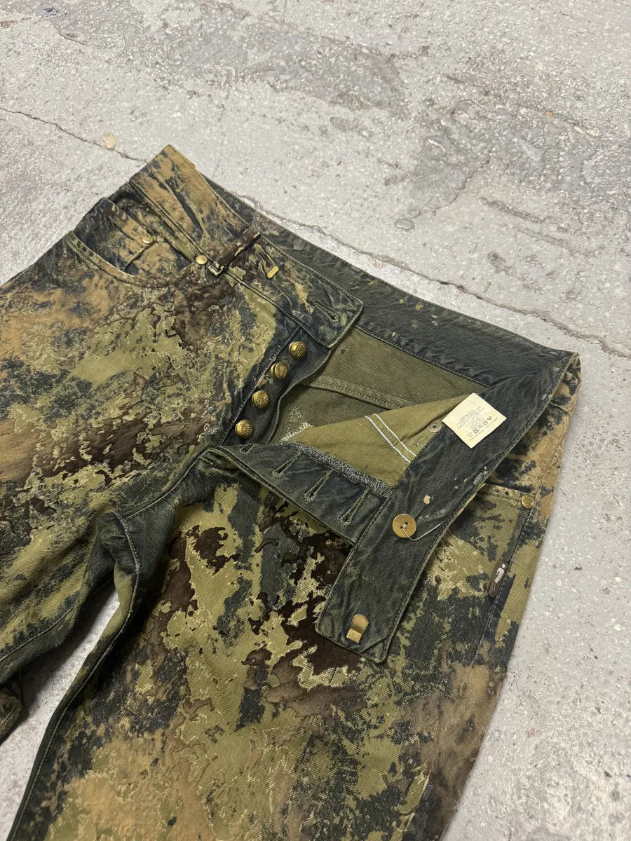 1990s Jean Paul Gaultier World Eroded Velvet Pants (S) LIcAFYD 7