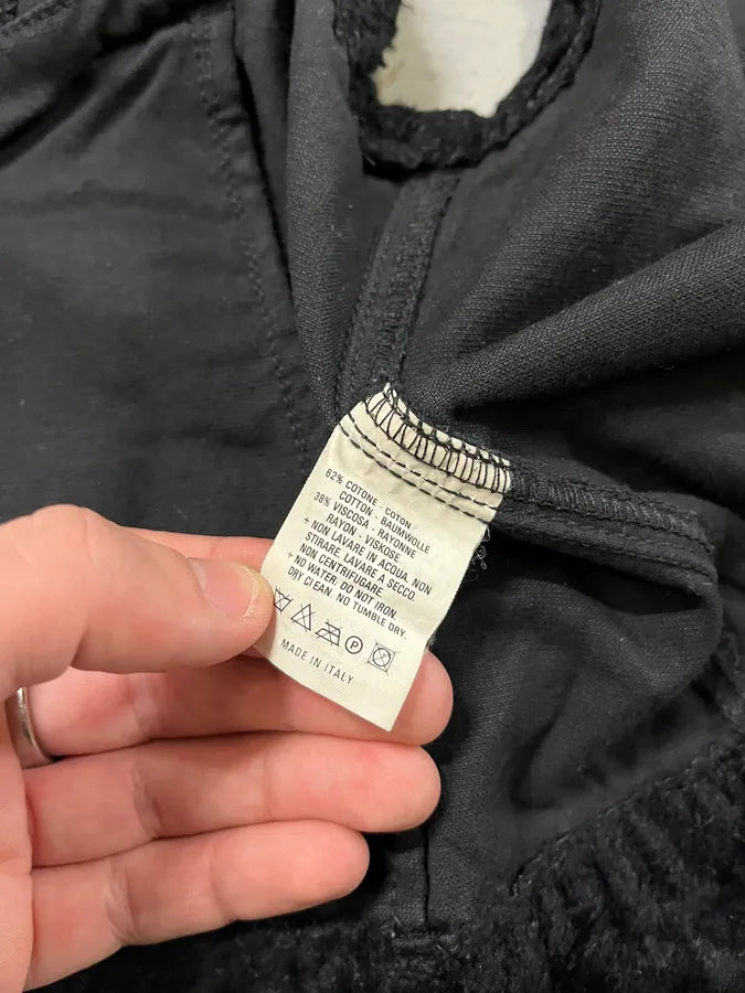 1990s Katherine Hamnett Black Fur Cozy Vest xXoJAkW 8