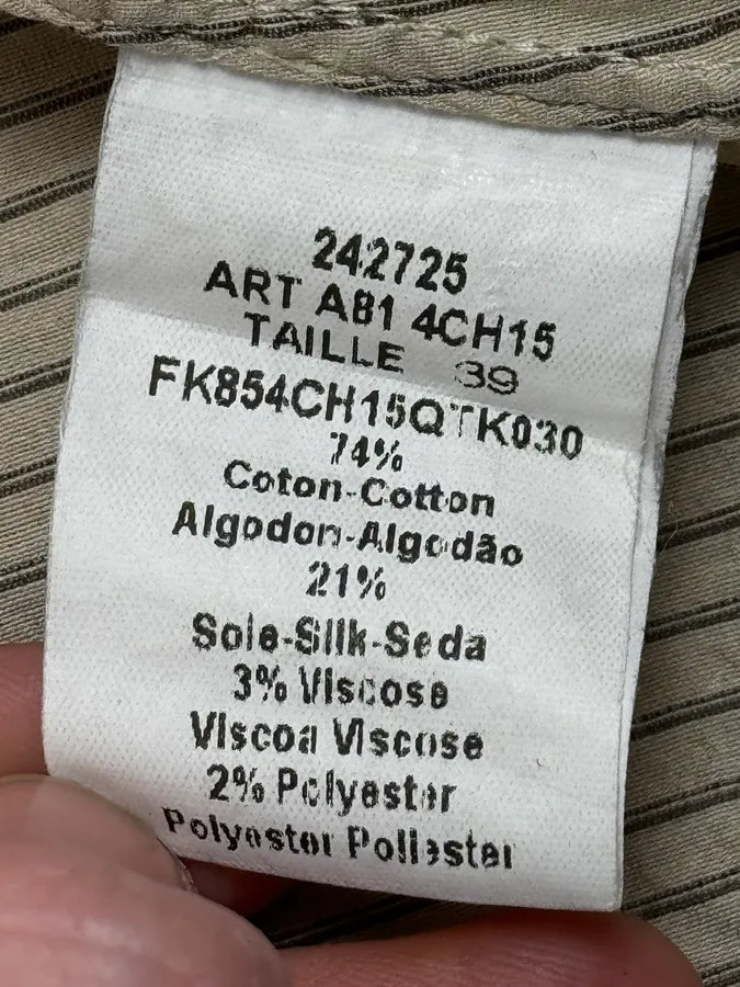 1990s Kenzo Beige & Light Green Patchwork Vest Shirt BKprjmp 9