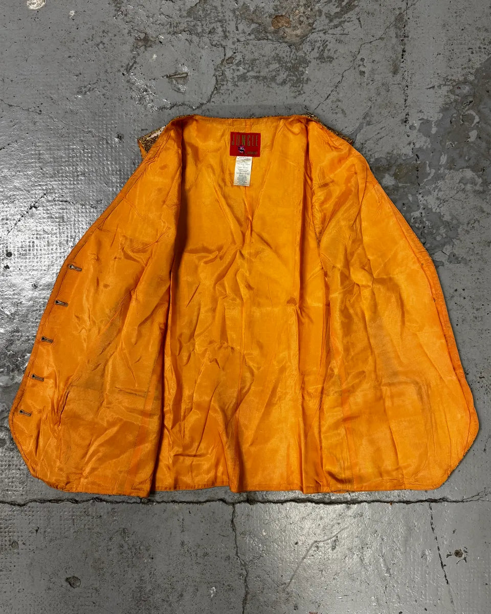 1990s Kenzo Beige Cheetah Print  Vest gcgiHMp 5