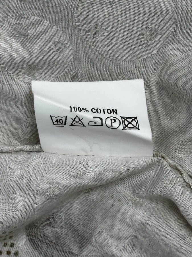 1990s Kenzo Beige Floral Persan Pattern Shirt wNhckpX 12