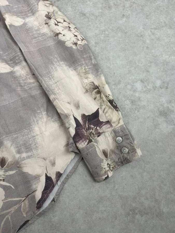 1990s Kenzo Flowers Shadow Cloudy Shirt mBBjoqr 5