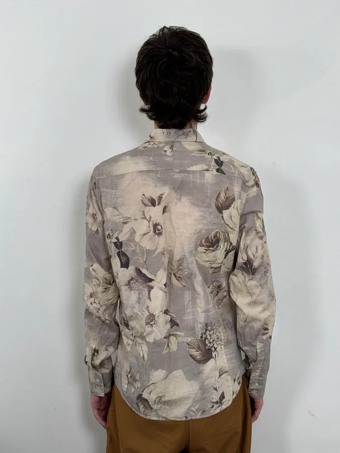 1990s Kenzo Flowers Shadow Cloudy Shirt mBBjoqr 2