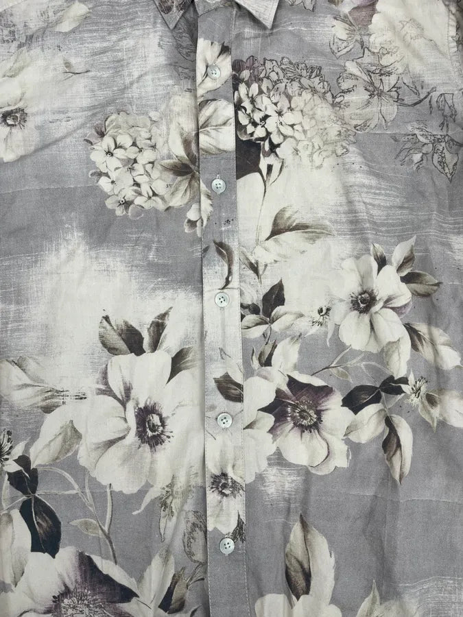 1990s Kenzo Flowers Shadow Cloudy Shirt mBBjoqr 7