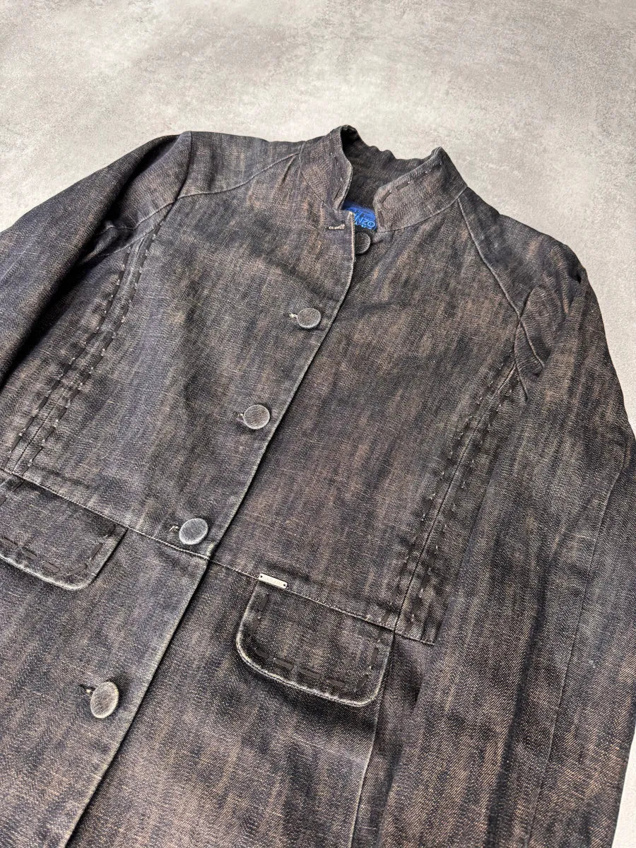 1990s Kenzo Traditional Master Denim Trench Coat RvjNvaP 3